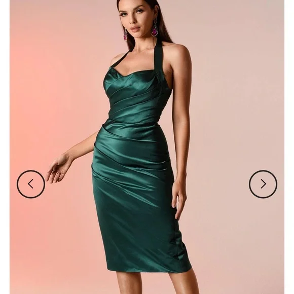 flower satin halter dress FLORAL SATIN HALTER MAXI DRESS – Bella Chica